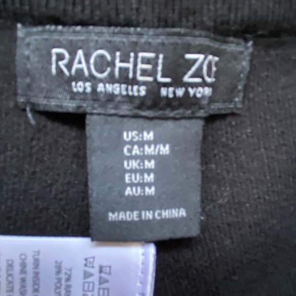 Rachel Zoe Black Sweater Knit Lounge Cropped  Pull-on Capris- Sz-M - Picture 9 of 14